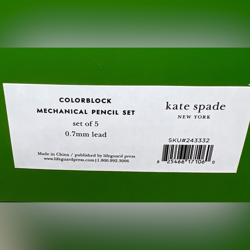 ♠️ KATE SPADE Stationery Bundle | Spiral Notebook & 5 Mechanical Pencils – NWT - Picture 7 of 14